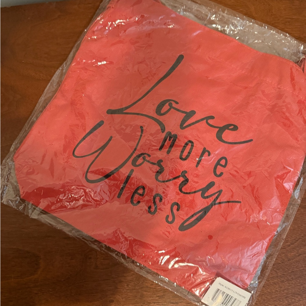 Love More Worry Less Tote Bag - Grace and Lace